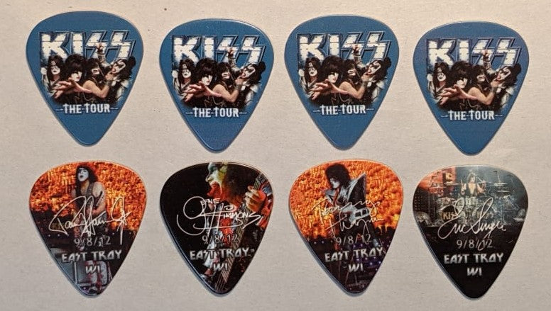 KISS 2012 The Tour EAST TROY 9-8-12 City Guitar Picks