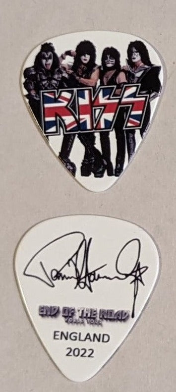KISS 2022 End of the Road EUROPE Tour ENGLAND Flag Guitar Picks