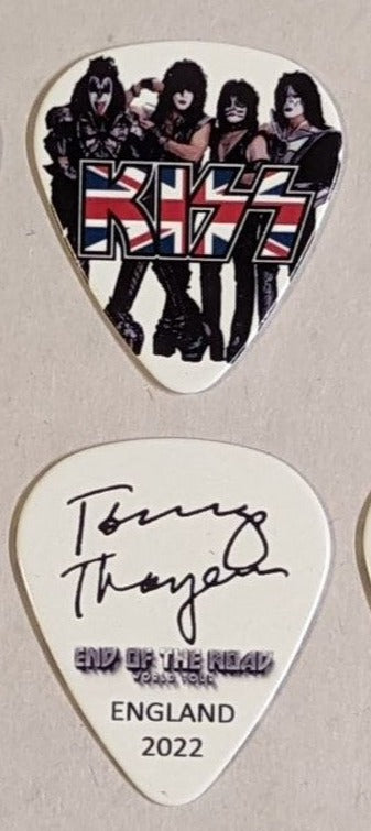 KISS 2022 End of the Road EUROPE Tour ENGLAND Flag Guitar Picks