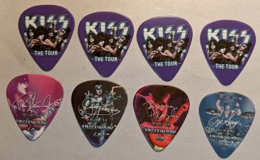 KISS 2012 The Tour ENGLEWOOD 8-8-12  City Guitar Picks