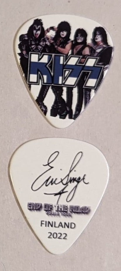 KISS 2022 End of the Road EUROPE Tour FINLAND Flag Guitar Picks