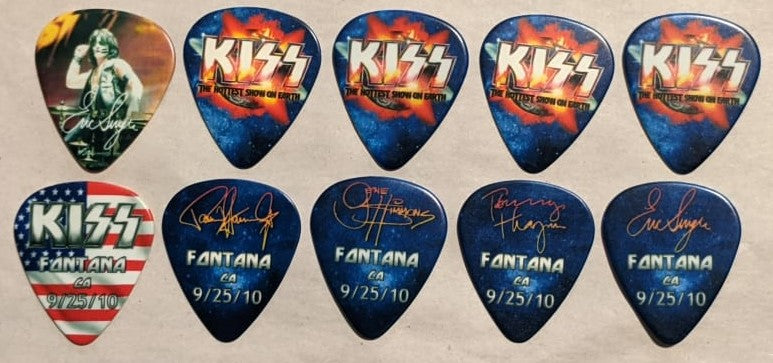 KISS 2010 HSOE FONTANA 9-25-10 City Guitar Picks