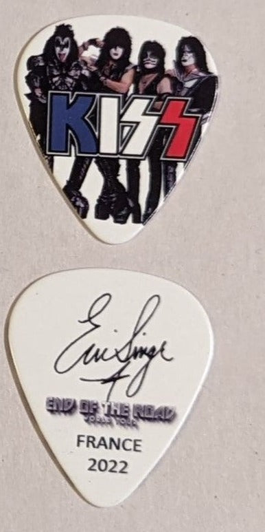 KISS 2022 End of the Road EUROPE Tour FRANCE Flag Guitar Picks