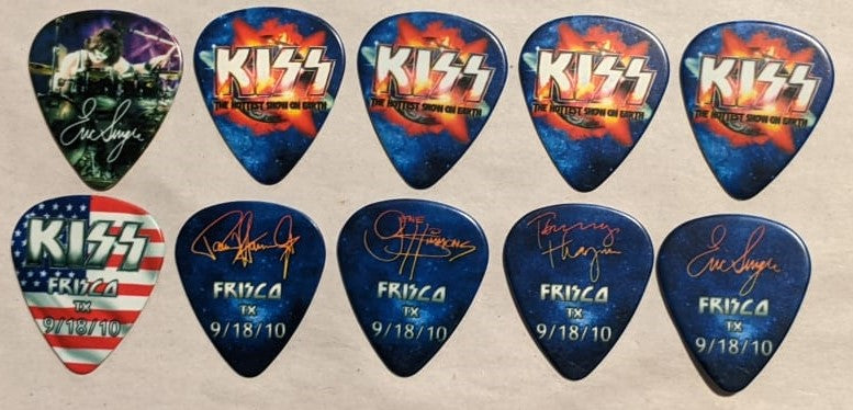 KISS 2010 HSOE FRISCO 9-18-10 City Guitar Picks
