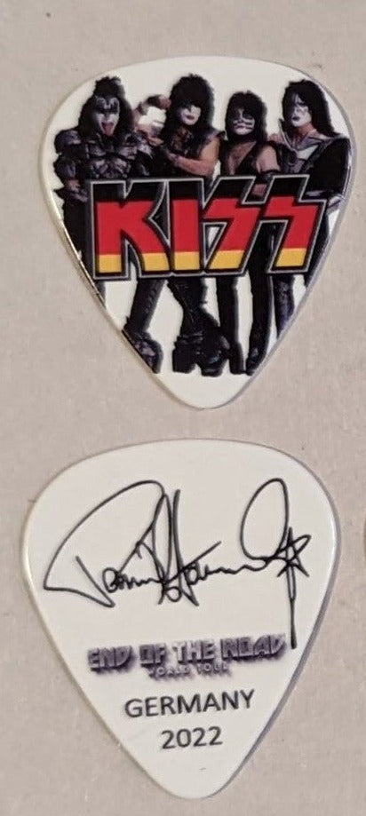 KISS 2022 End of the Road EUROPE Tour  Flag GERMANY Guitar Picks
