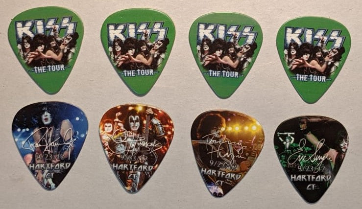 KISS 2012 The Tour HARTFORD 9-23-12 City Guitar Picks