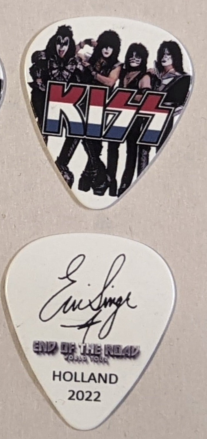 KISS 2022 End of the Road EUROPE Tour HOLLAND Flag Guitar Picks