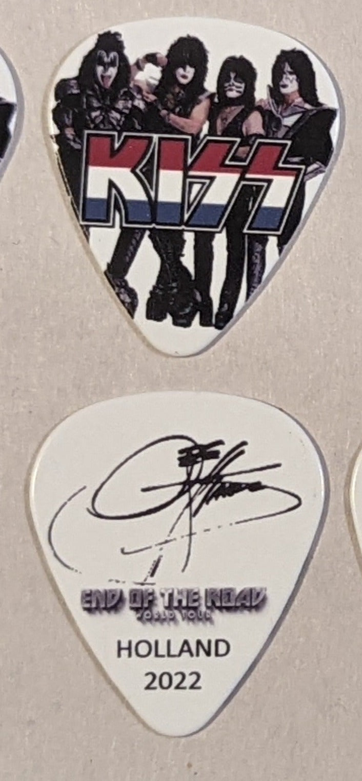 KISS 2022 End of the Road EUROPE Tour HOLLAND Flag Guitar Picks