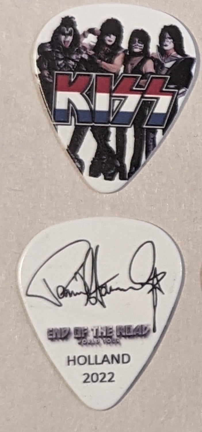 KISS 2022 End of the Road EUROPE Tour HOLLAND Flag Guitar Picks