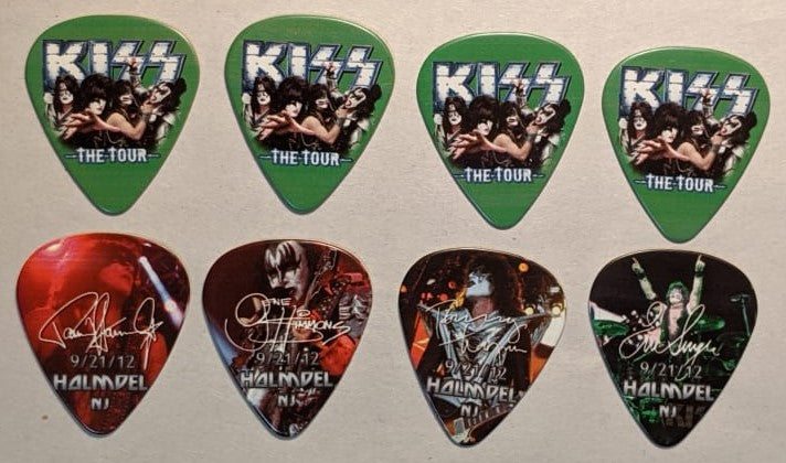 KISS 2012 The Tour HOLMDEL 9-21-12 City Guitar Picks