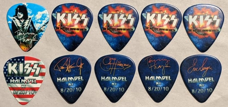 KISS 2010 HSOE HOLMDEL 8-20-10 City Guitar Picks