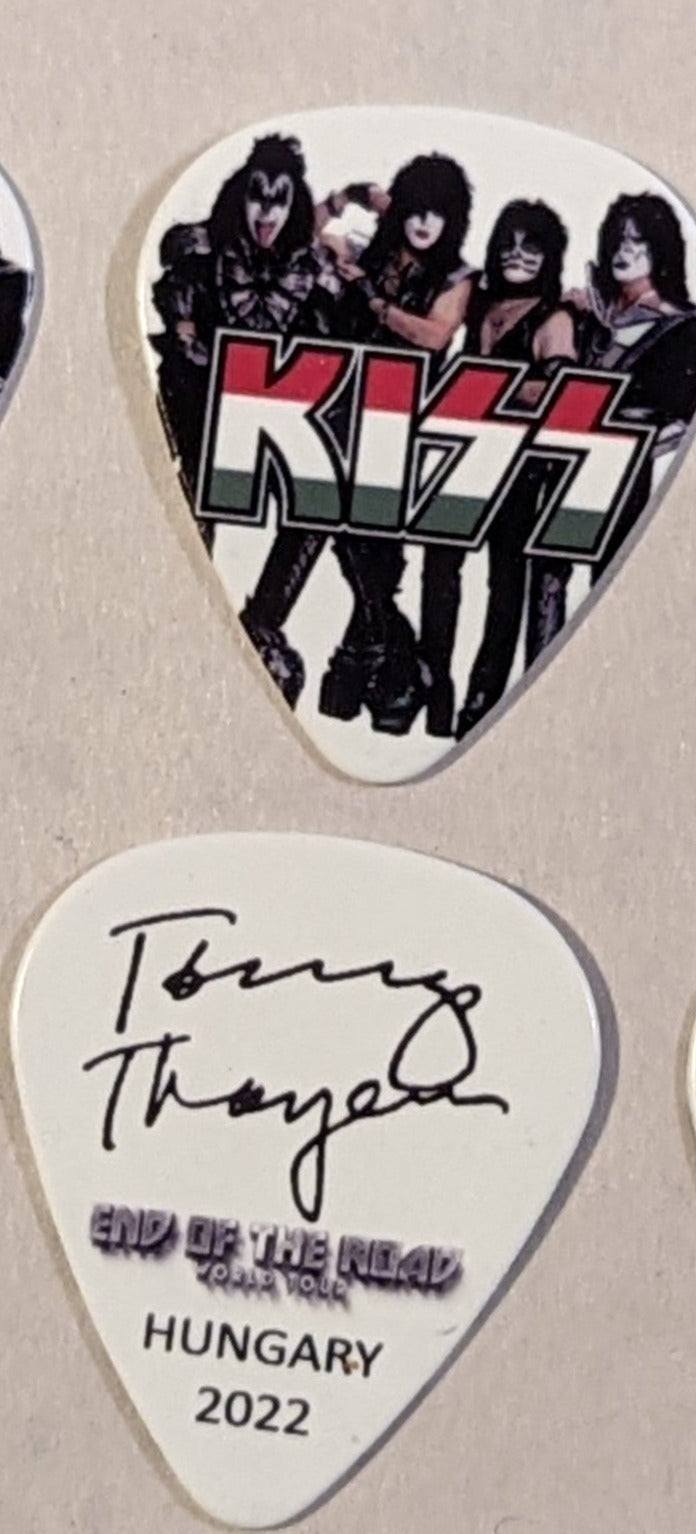 KISS 2022 End of the Road EUROPE Tour HUNGARY Flag Guitar Picks