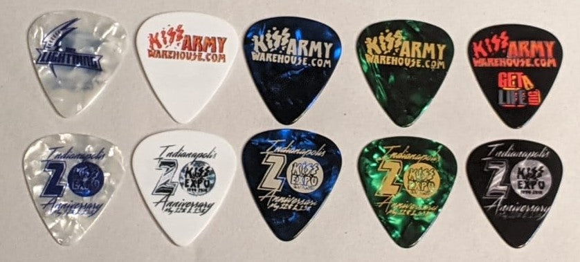 2018 Indianapolis KISS Expo Guitar Pick set of 5
