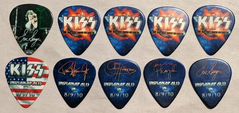 KISS 2010 HSOE INDIANAPOLIS 8-9-10 City Guitar Picks