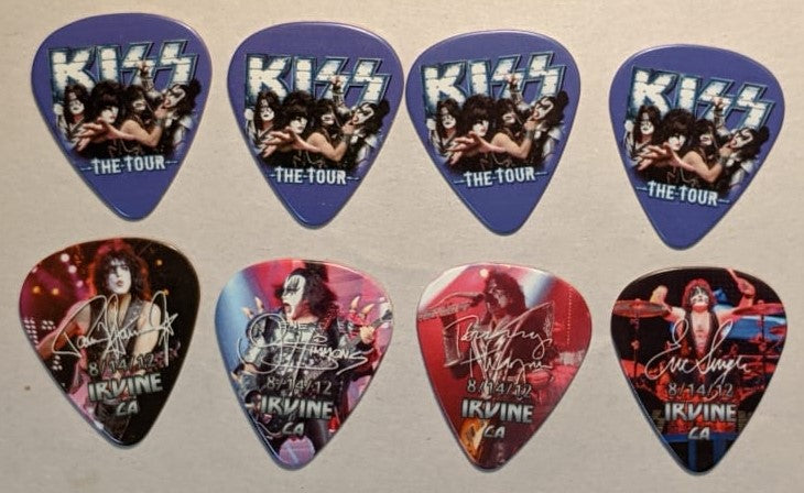 KISS 2012 The Tour IRVINE 8-14-12 City Guitar Picks