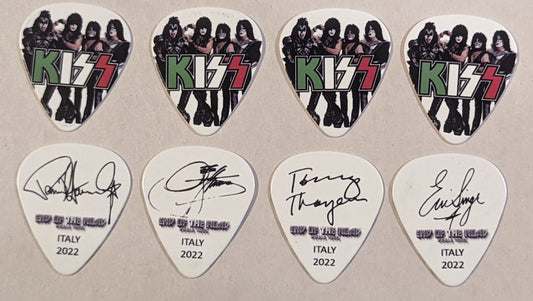 KISS 2022 End of the Road EUROPE Tour  Flag ITALY Guitar Picks