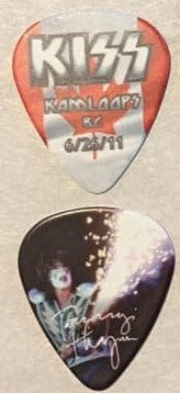 KISS 2011 HSOE KAMLOOMPS CANADA 6-26-2011 City Guitar Picks