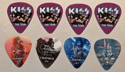KISS 2012 The Tour LOUISVILLE 8-1-12  City Guitar Picks