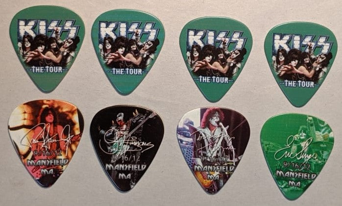 KISS 2012 The Tour MANSFIELD 9-16-12 City Guitar Picks