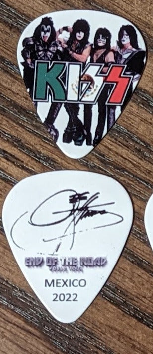 KISS 2022 End of the Road MEXICO Flag Guitar Picks
