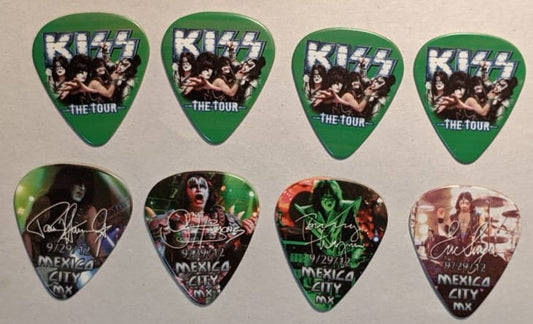 KISS 2012 The Tour MEXICO CITY 9-29-12  City Guitar Picks