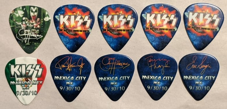 KISS 2010 HSOE MEXICO CITY 9-30-10 City Guitar Picks