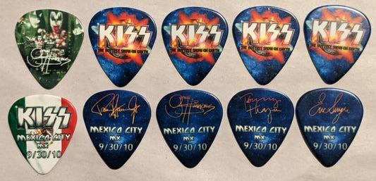 KISS 2010 HSOE MEXICO CITY 9-30-10 City Guitar Picks