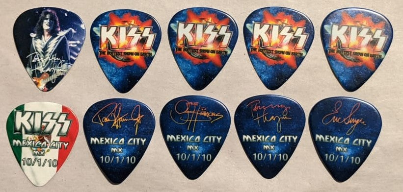 KISS 2010 HSOE MEXICO CITY 10-1-10 City Guitar Picks
