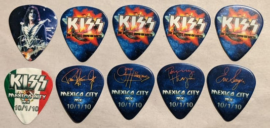 KISS 2010 HSOE MEXICO CITY 10-1-10 City Guitar Picks