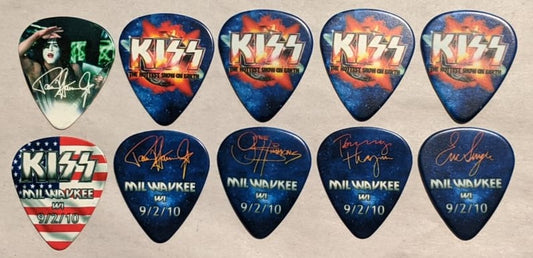 KISS 2010 HSOE MILWAUKEE 9-2-10 City Guitar Picks