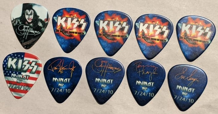 KISS 2010 HSOE MINOT 7-24-10 City Guitar Picks