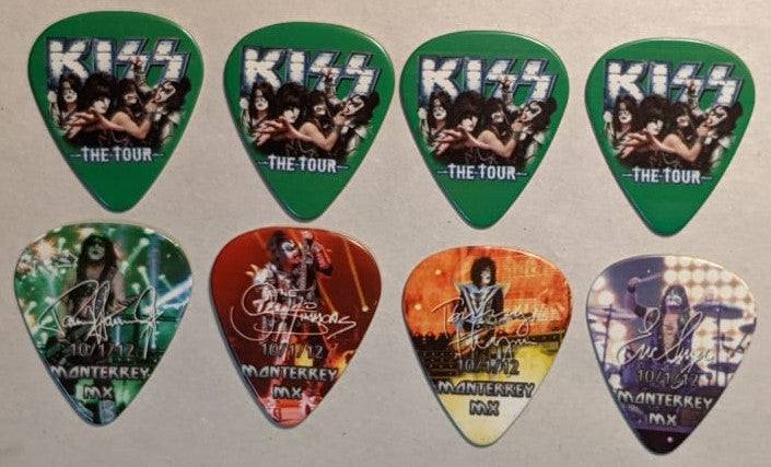 KISS 2012 The Tour MONTERREY 10-1-12 City Guitar Picks