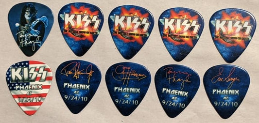 KISS 2010 HSOE PHOENIX 9-24-10 City Guitar Picks