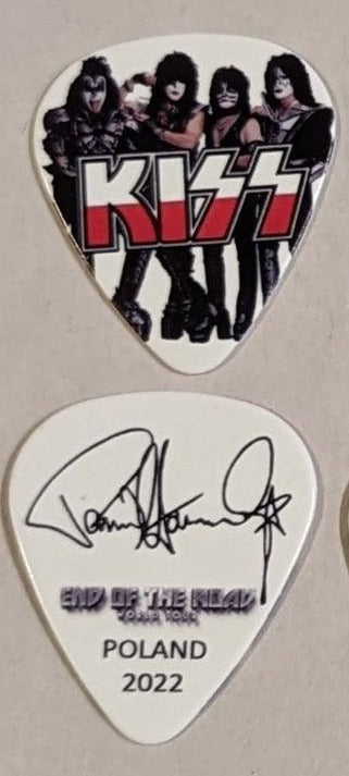 KISS 2022 End of the Road EUROPE Tour POLAND Flag Guitar Picks
