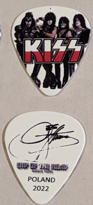 KISS 2022 End of the Road EUROPE Tour POLAND Flag Guitar Picks