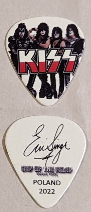 KISS 2022 End of the Road EUROPE Tour POLAND Flag Guitar Picks