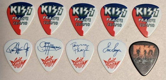 KISS PRAGUE CZECH REPUBLIC 23/5/2010 Sonic Boom Over Europe City Guitar Picks