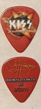 KISS 2011 HSOE PRINCE GEORGE CANADA 6-29-2011 City Guitar Picks