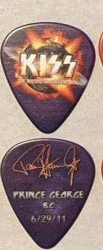 KISS 2011 HSOE PRINCE GEORGE CANADA 6-29-2011 City Guitar Picks