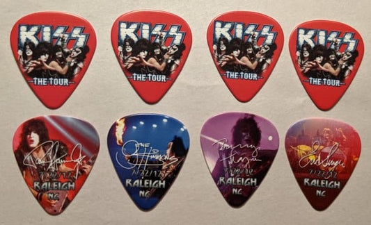 KISS 2012 The Tour RALEIGH 7-22-12  City Guitar Picks