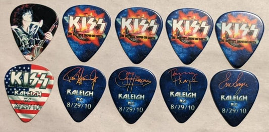 KISS 2010 HSOE RALEIGH 8-29-10 City Guitar Picks