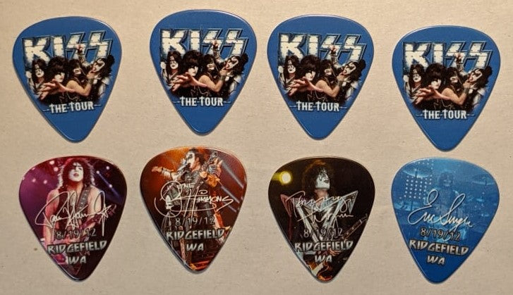 KISS 2012 The Tour RIDGEFIELD 8-19-12 City Guitar Picks