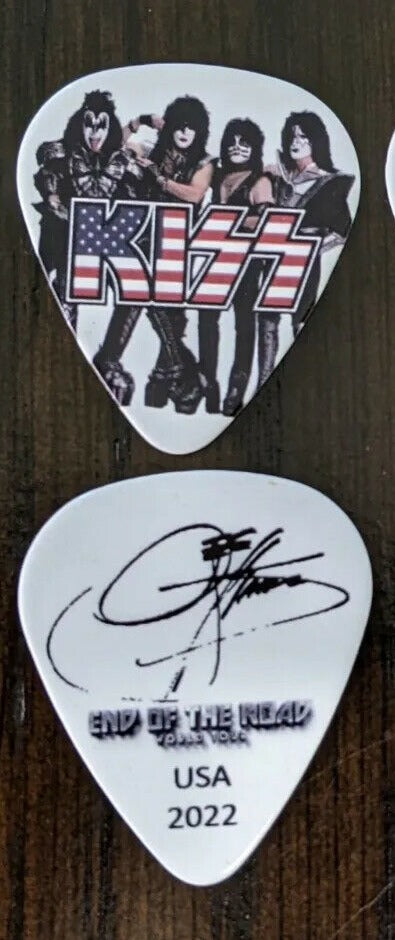 KISS 2022 End of the Road USA Flag Guitar Picks