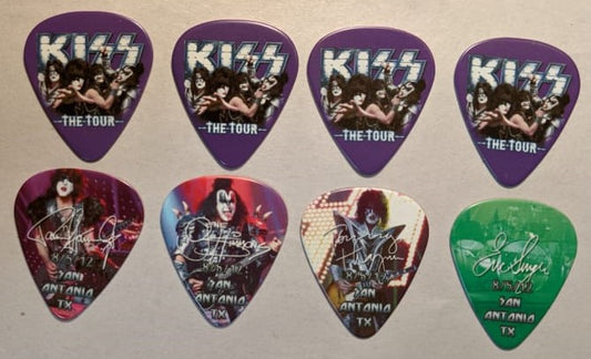 KISS 2012 The Tour SAN ANTONIO 8-5-12  City Guitar Picks