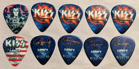 KISS 2010 HSOE SANDY 9-22-10 City Guitar Picks