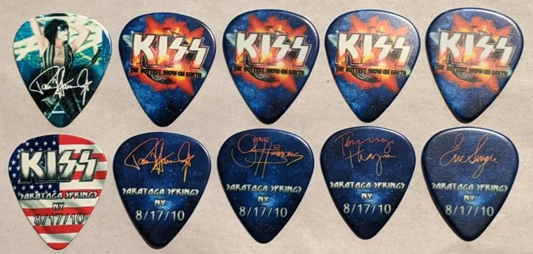 KISS 2010 HSOE SARATOGA SPRINGS 8-17-10 City Guitar Picks