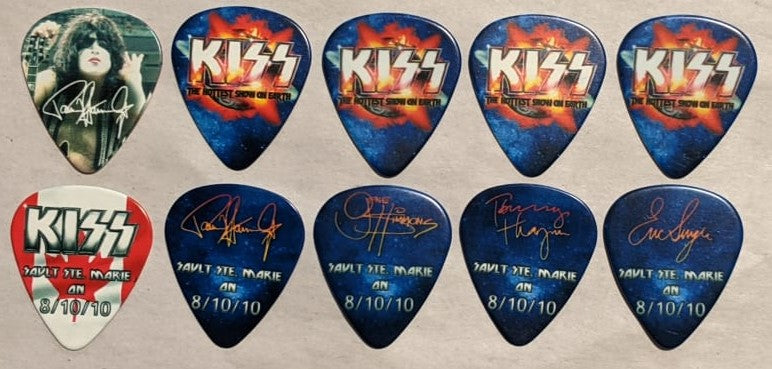 KISS 2010 HSOE SAULT STE MARIE 8-10-10 City Guitar Picks