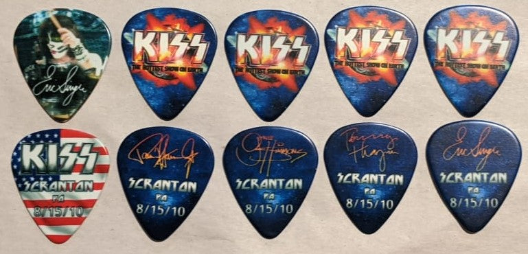 KISS 2010 HSOE SCRANTON 8-15-10 City Guitar Picks