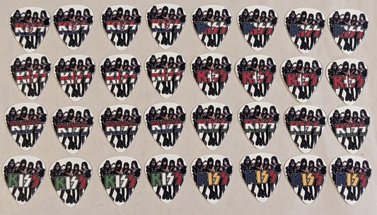 KISS 2022 End of the Road EUROPE Tour Set of 72 FLAG Guitar Picks