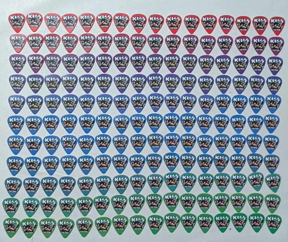 KISS 2012 The Tour Complete Set of 176 Guitar Picks